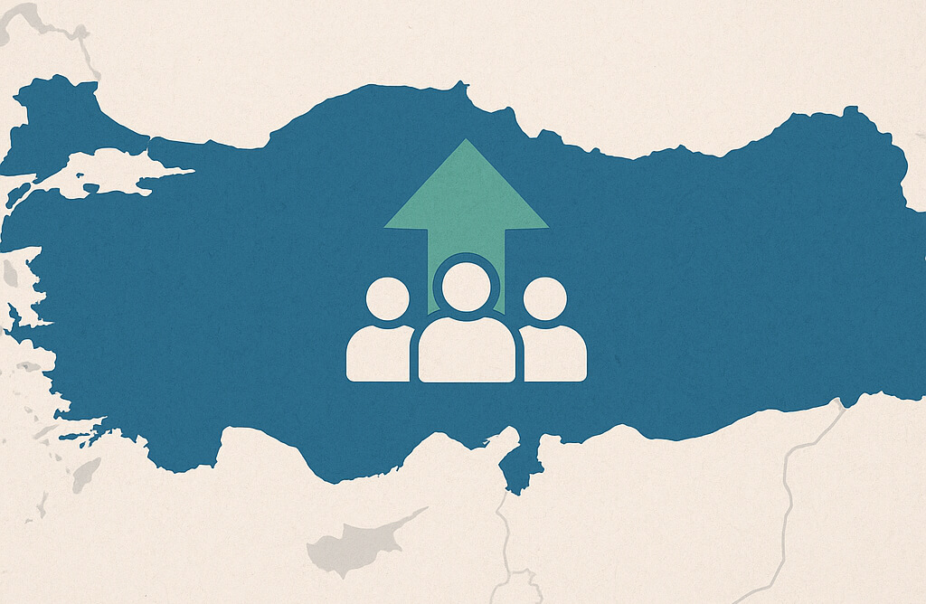 Türkiye İstatistik Kurumu (TÜİK), üçer aylık dönemler halinde derlenen dönemlik
