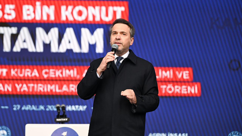 Enerji ve Tabii Kaynaklar Bakanı Alparslan Bayraktar, Hatay’daki 455 bininci