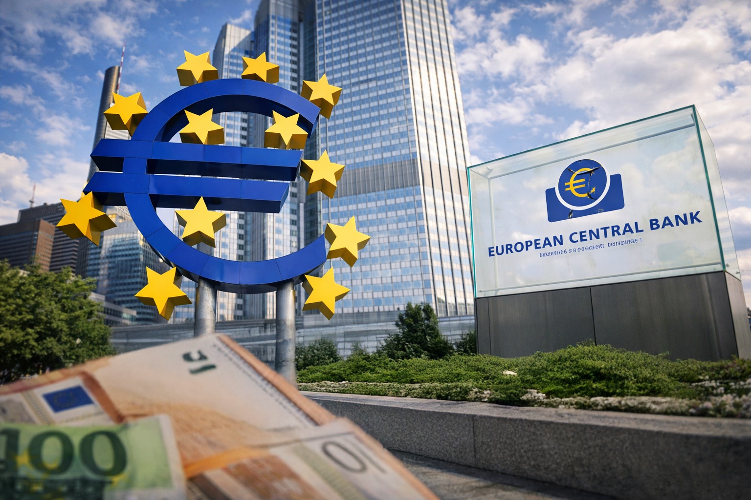 Avrupa Merkez Bankası (ECB), para politikası toplantısında euro bölgesinin üç