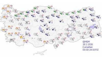 Meteoroloji 8 il için “sarı” alarm verdi. Karadeniz’de kuvvetli yağış,