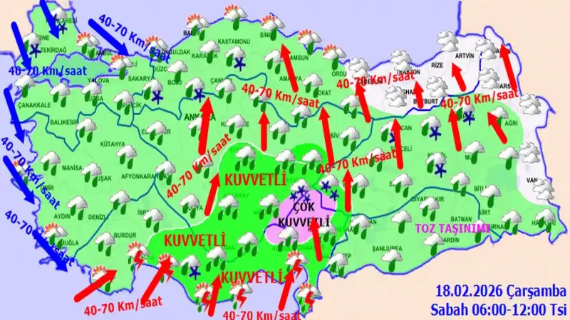 Meteoroloji son raporunu yayımladı: 25 ilde sağanak, 13 ilde kar