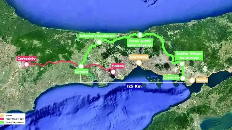 İstanbul’a Boğaz geçişli yeni demiryolu hattı geliyor! 1,67 milyar euroluk