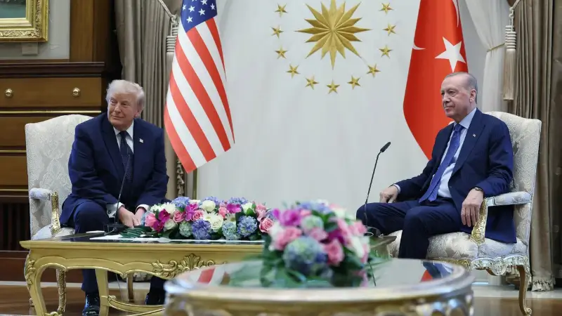 Cumhurbaşkanı Erdoğan ile ABD Başkanı Trump, Ankara'da düzenlenen NATO Zirvesi