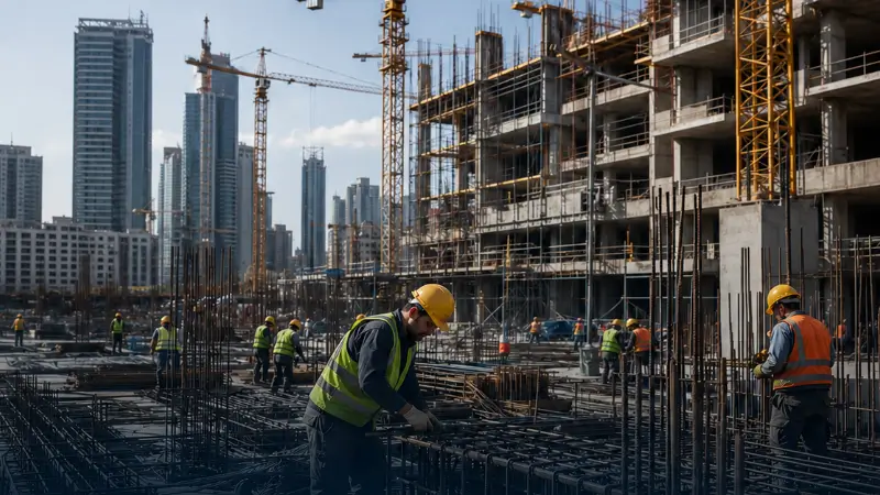 TÜİK verileri, inşaat sektöründeki ücretli çalışan sayısının mayısta 1 milyon