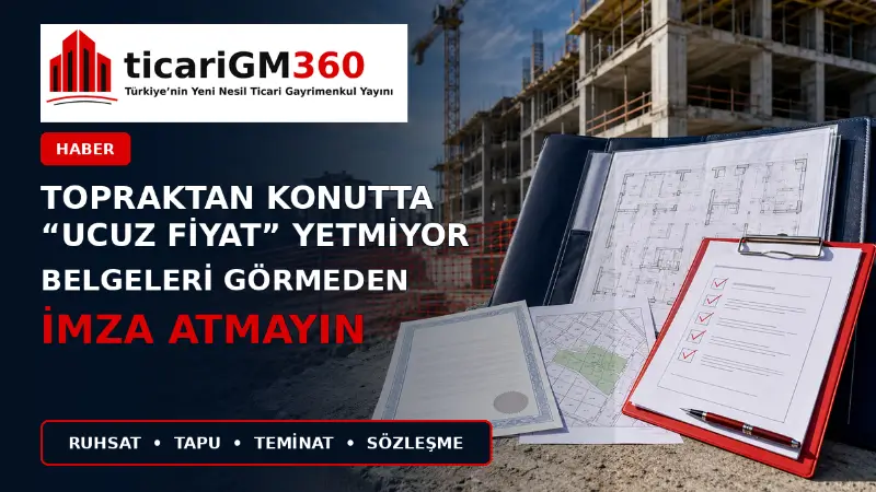 Topraktan konut alırken yapı ruhsatı, tapu, resmî sözleşme, proje teminatı,