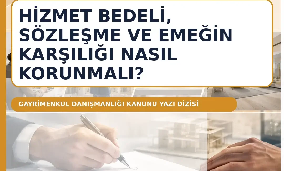 Komisyon tartışması yalnız oran tartışması değildir. Hizmetin kapsamı, ücretin ne