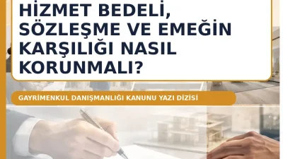 Komisyon tartışması yalnız oran tartışması değildir. Hizmetin kapsamı, ücretin ne