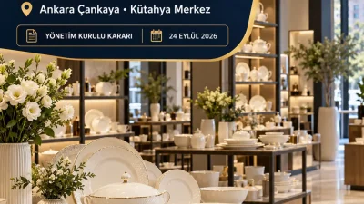 Kütahya Porselen yönetim kurulu, Ankara Çankaya ve Kütahya merkezde iki