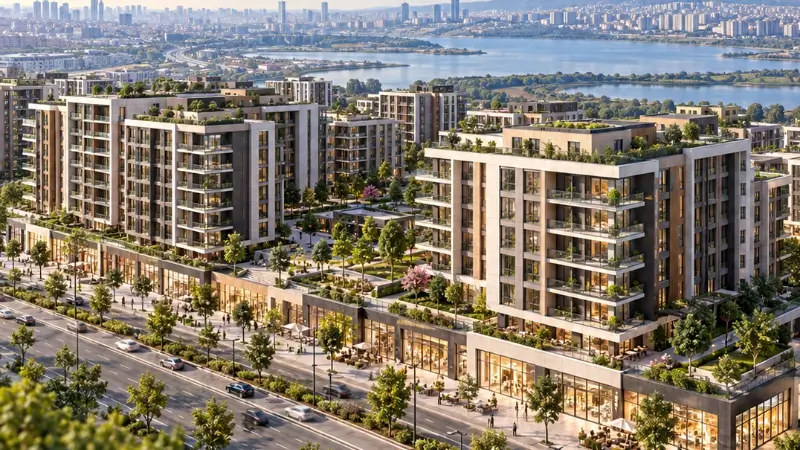 Küçükçekmece Halkalı’da 842 ada 37 parselde geliştirilen projede kat irtifakı