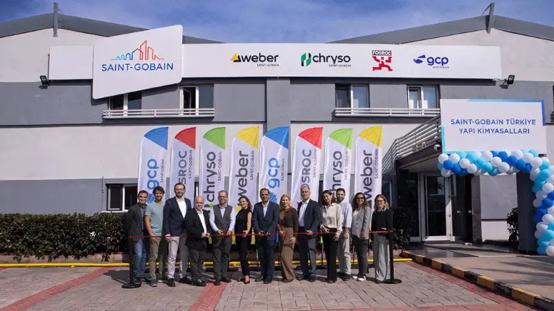 Saint-Gobain, İstanbul Tuzla'da yeni yapı kimyasalları fabrikasını devreye aldı. 1.800